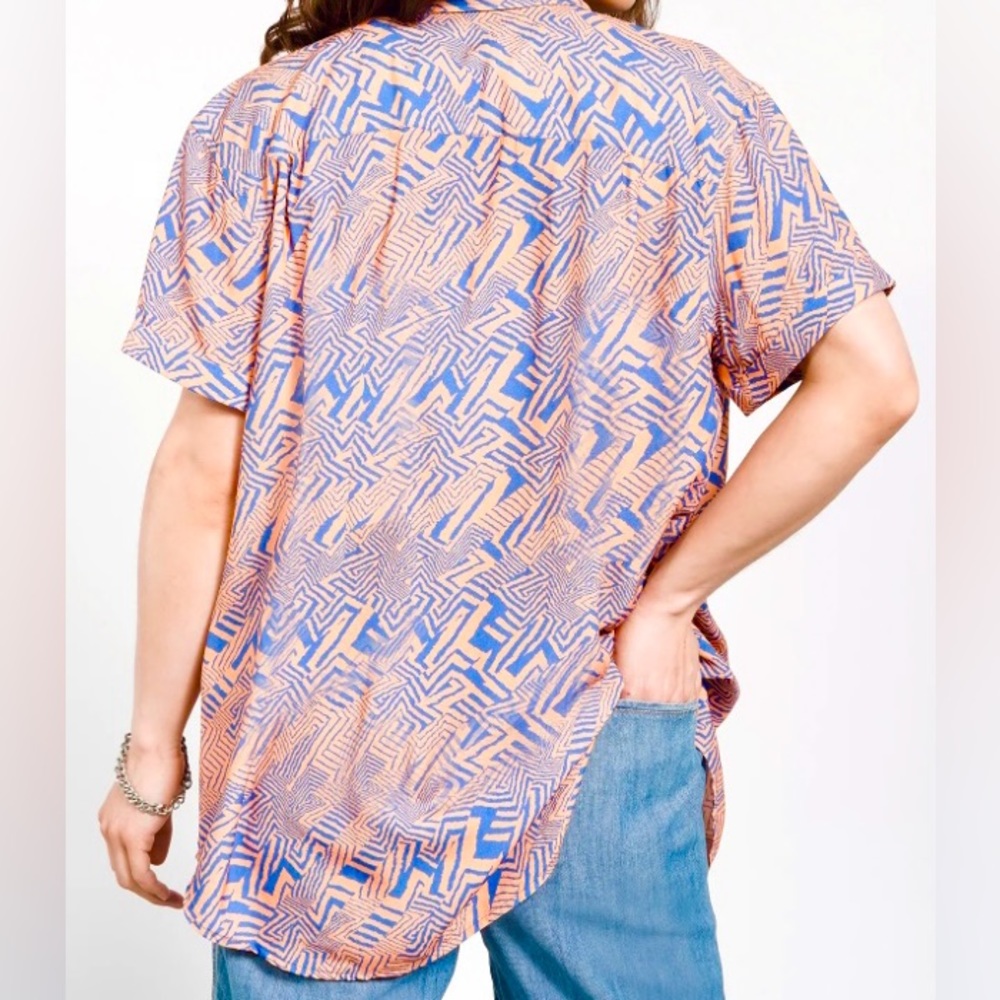WILDFANG button down print- rare, LIMITED PRINT